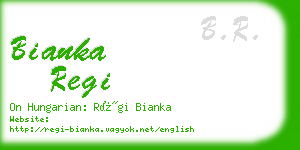bianka regi business card